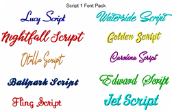 Script 1 Font Pack