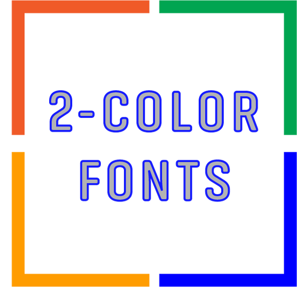2-Color Fonts