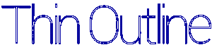 Thin Outline