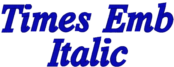 Times Emb Italic