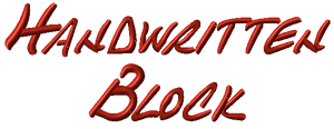 Handwritten Block