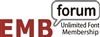 EmbForum Font Membership